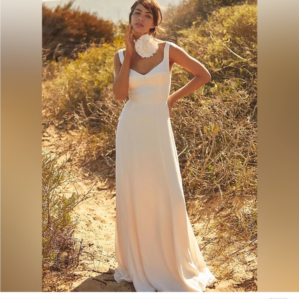 NWT Reformation Lecce Dress in Ivory - Picture 7 of 7